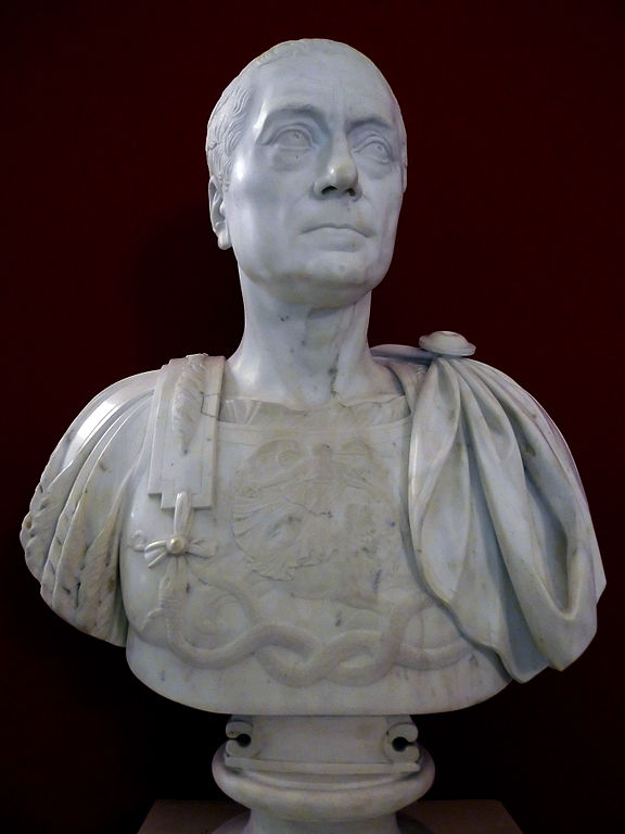 Coun Franz Moritz von aLacy marble bust HGM