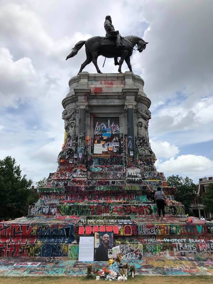 Robert E. Lee Monument, Richmond, VA, June 2020. Photo Credit: Larissa Tracy, with permission