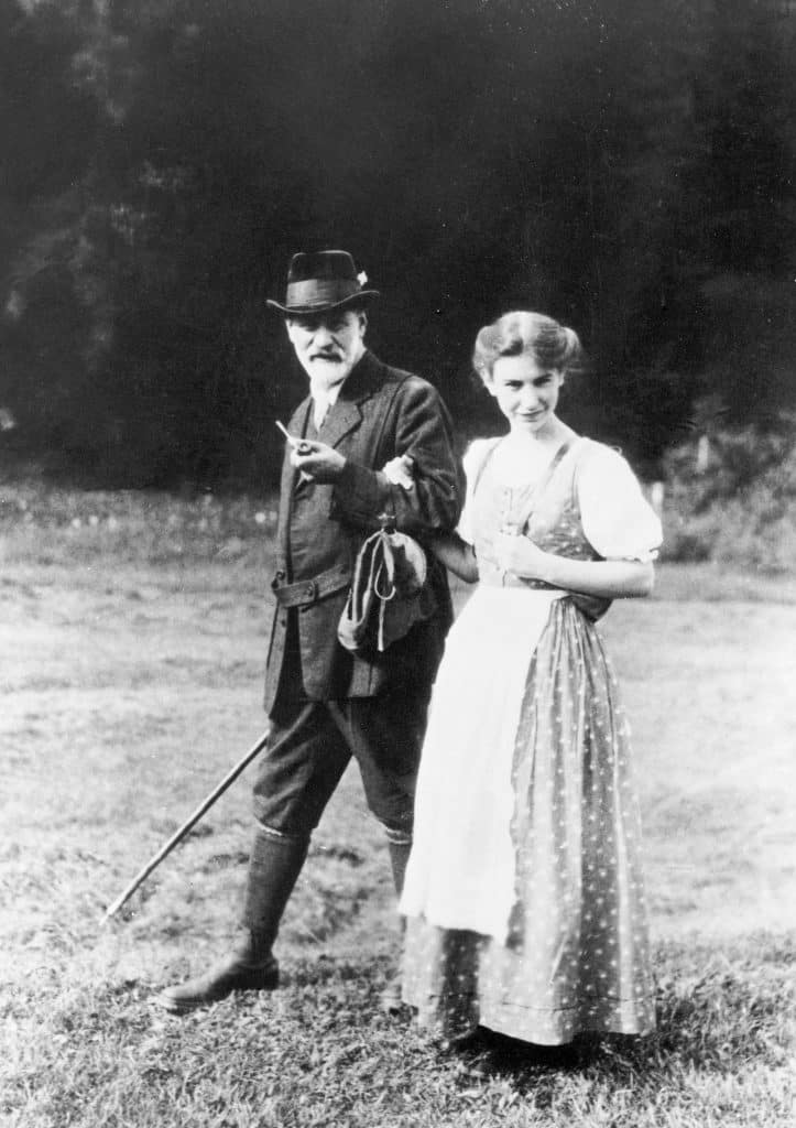 Sigmund Freud with his daughter Anna